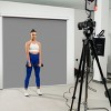 KHOMO GEAR Grey Screen 84 x 84 Inch – Extra Large Pull-Down Backdrop – Portable Collapsible Projector Screen for Video, Streaming & Photography - 2 of 4