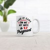Crazy Dog Take It Easy On Me My Wife Is Pregnant Mug Funny Sarcastic Graphic Novelty Coffee Cup-11oz - 2 of 4