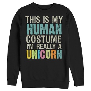 Men's Lost Gods Unicorn in Human Costume Sweatshirt - 1 of 4
