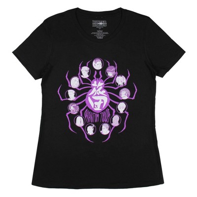 Hunter X Hunter Womens' Twelve Legged Spider Boyfriend Fit Anime T-Shirt