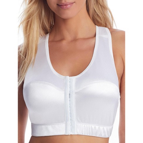 Enell Women's High Impact Wire-Free Racerback Sports Bra - NL102 6 White