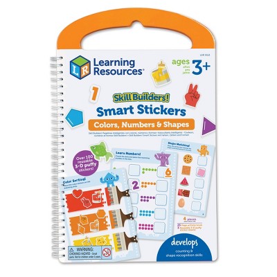 Learning Resources Skill Builders Smart Stickers Numbers Shapes And Colors
