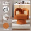 NicBex Boucle Swivel Accent Chair,Upholstered Swivel Living Room Chairs with Curved Backrest,Modern Arm Chair,Accent Chairs for Living Room - 4 of 4