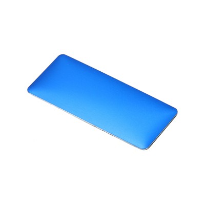 Unique Bargains Anodized Aluminium Durable Scratch-Resistant Waterproof Name Plate 10 Pcs