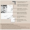 Wave Signature Mat Picture Frame – Guest Book Alternative for Weddings, Graduations, or Retirement – Autograph Photo Mat for Signature Board - 2 of 4