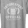 Women's - Instant Message - Oktoberfest Official Bier Taster Short Sleeve Graphic T-Shirt - 2 of 4