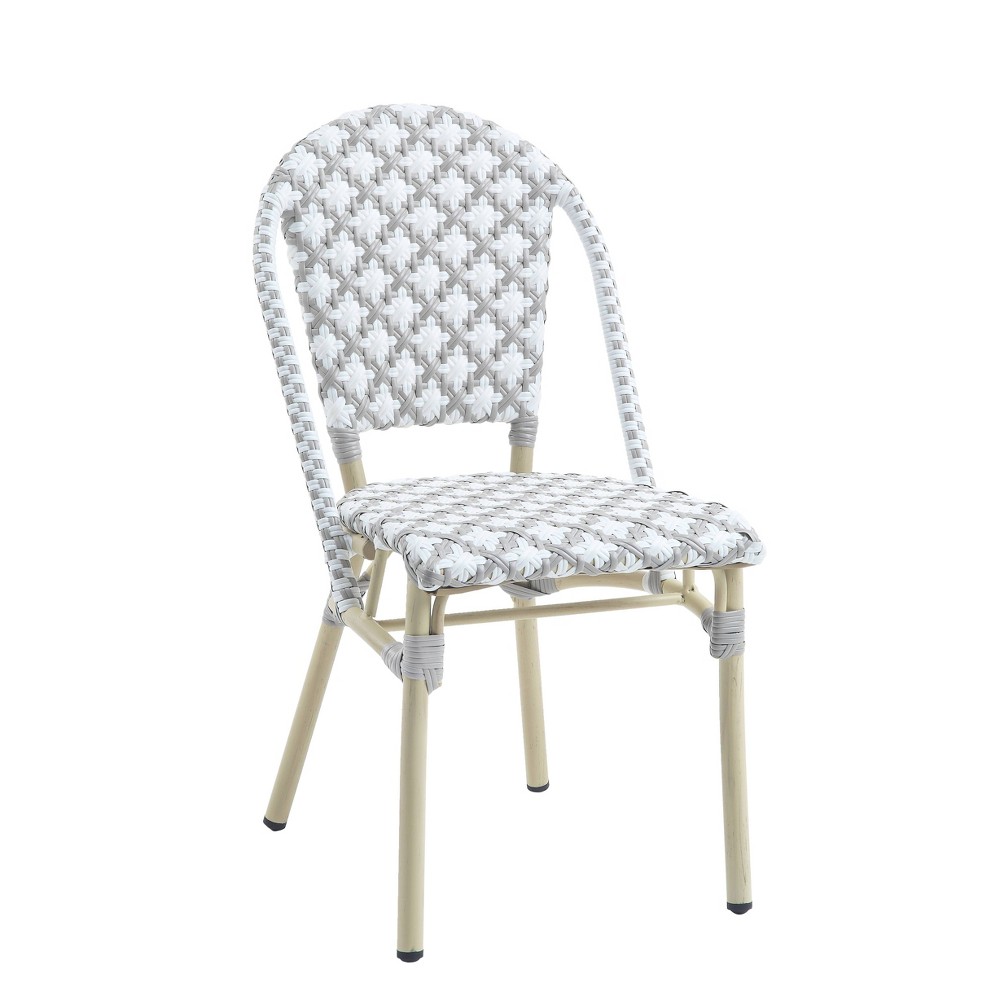 Adkins 2pk Quatrefoil Patio Chairs - Gray - miBasics