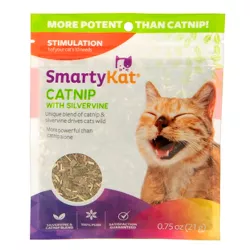 SmartyKat Silvervine & Catnip Blend Resealable Pouch Cat Treats -  0.75oz