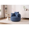 TiramisuBest 41 Inch Accent Chairs Swivel Barrel Chair with Pillows High Resilience Sponge 360 Degree Rotation Lounge Seating for Living Room - 2 of 4