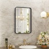 SEVOBAL Decorative Wall Mirrors Bathroom Contemporary Design Wall Mirror  Long Lasting Durable For Vanity Living Room, Black, 29.5"*1.3"*21.6" - 4 of 4