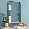 Wooakway Metal Bathroom/Vanity Mirror Decor Wall Mirror Modern Makeup Mirror Vertical/Horizontal Mounting - 2 of 4