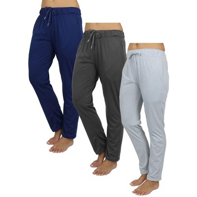 Blue Ice  Women's Loose Fit Classic Lounge Pants-3 Pack
