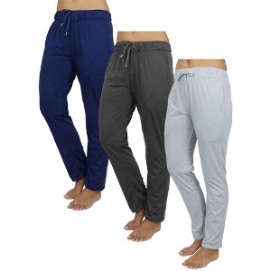 Blue Ice  Women's Loose Fit Classic Lounge Pants-3 Pack - 1 of 3