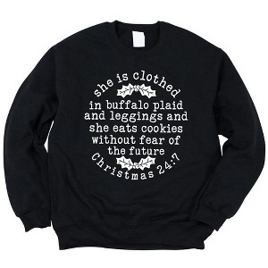 Simply Sage Market Women's Graphic Sweatshirt Christmas 24:7 - 1 of 2