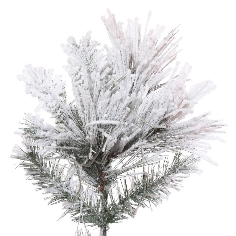 Vickerman Flocked Atka Pine Artificial Christmas Tree, 2 of 6