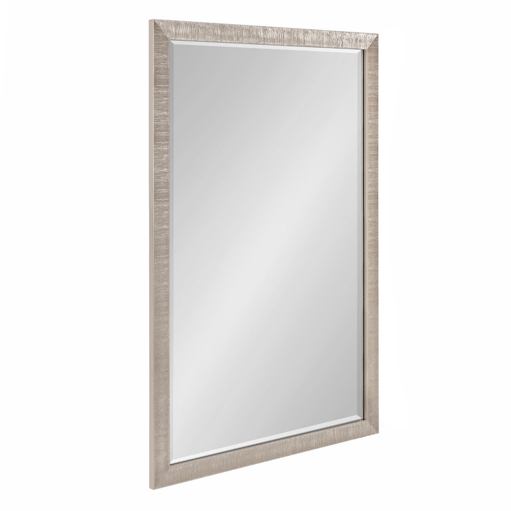 Photos - Wall Mirror 24"x36" Reyna Rectangle  Silver - Kate & Laurel All Things Deco