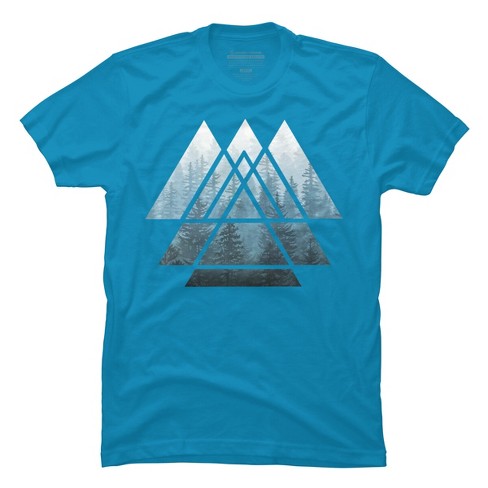 Men's Design By Humans Sacred Geometry Triangles - Misty Forest By ...