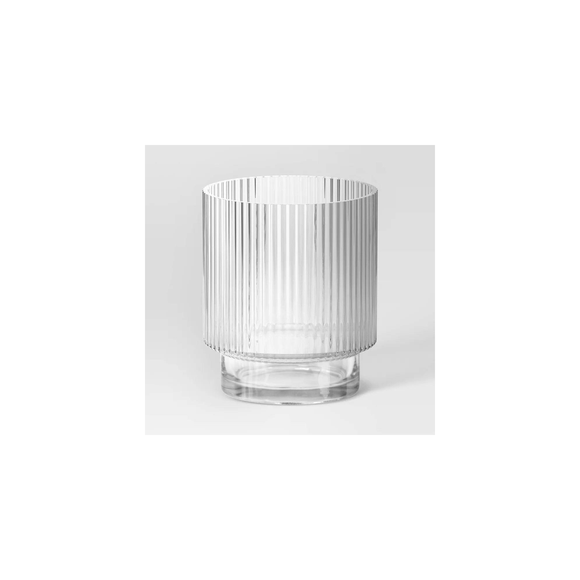 8.4oz Glass Ribbed Cassin Short Tumbler - Threshold™