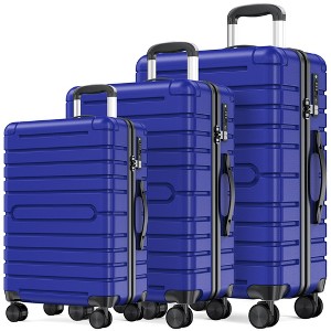 SKONYON 3-Piece Hardshell Luggage Set (20", 24", 28") –  PC+ABS, TSA-Approved Lock, Spinner Wheels & YKK Zippers - 1 of 4