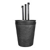 Set of 3 Hanging Planters Black Metal - Foreside Home & Garden - 3 of 4
