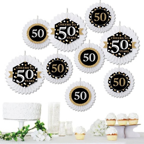 Big Dot Of Happiness Las Vegas - Hanging Casino Party Tissue Decoration Kit  - Paper Fans - Set Of 9 : Target