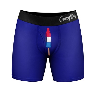 Mens Coolest Pop Boxer Briefs Funny Gift for Dad Father's Day Novelty Underwear For Guys - Crazy Dog Boxer Briefs