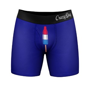 Mens Coolest Pop Boxer Briefs Funny Gift for Dad Father's Day Novelty Underwear For Guys - Crazy Dog Boxer Briefs - 1 of 4