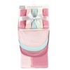 Hudson Baby Infant Girl Rayon from Bamboo Bib, Burp Cloth and Washcloth 10Pk, Soft Peony, One Size - 2 of 4