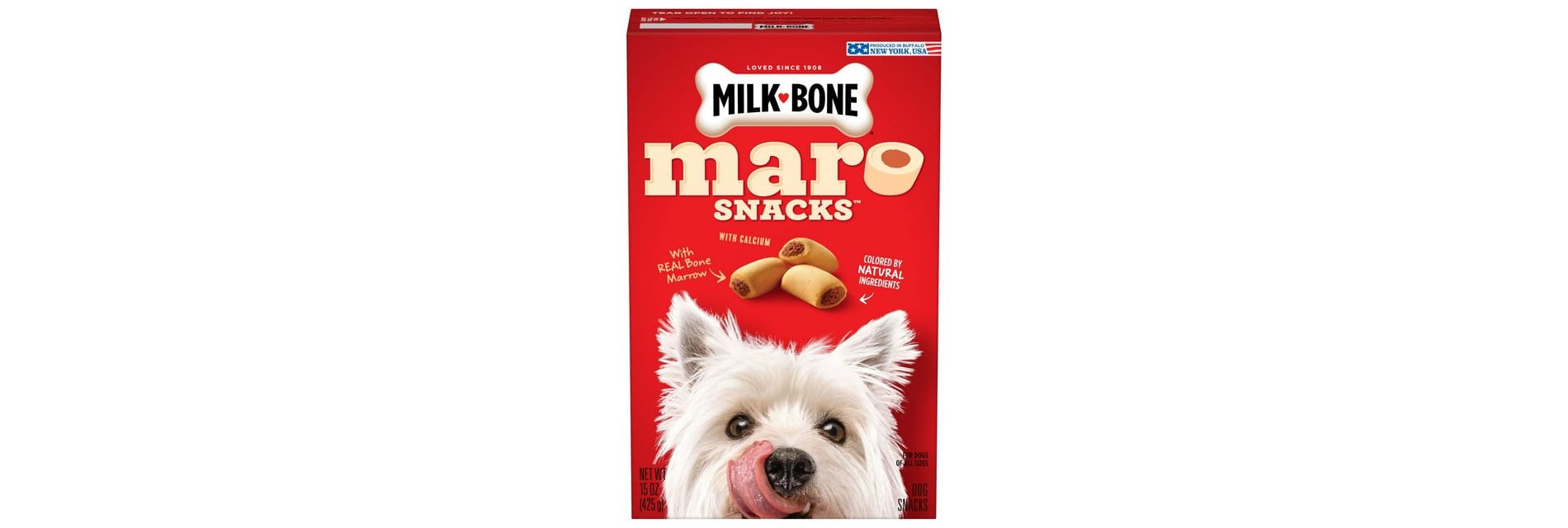 Milk Bone MaroSnacks Small Dog Treats With Bone Marrow, 15 ozs, Pack of 2
