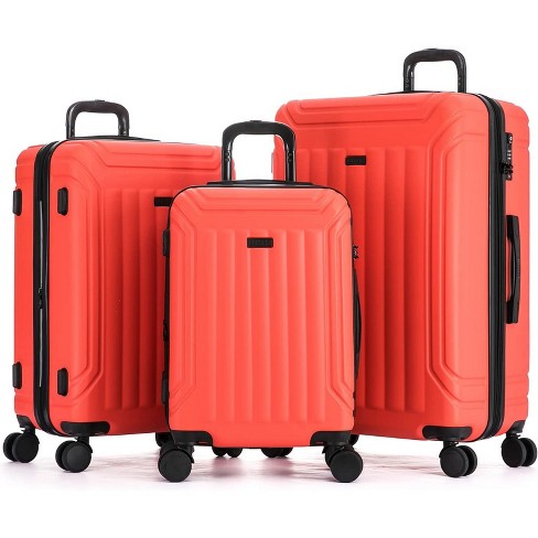 Red cheap luggage set