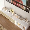 FUFU&GAGA Stretchable TV Cabinet with Bookshelf: Flexible Design, Integrated Storage, Durable Build - 4 of 4