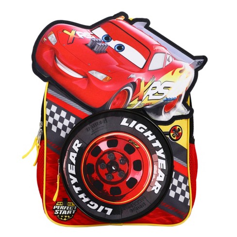  Disney Pixar Cars Backpack Set for Kids, 16 inch with Lunch  Bag and Water Bottle