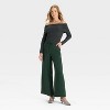 Women's Wide Leg Signature Crepe Pull-On Pants - A New Day™ - 3 of 3