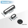 Unique Bargains Seat Adjust Button Frame Cover Trim Seat Adjust Handle Switch for Honda Civic 11th 2022 Black Carbon Fiber 5pcs - 2 of 3