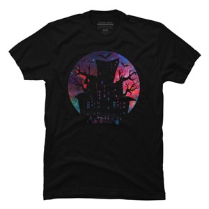 Men's Design By Humans Halloween home By durungkapok T-Shirt - 1 of 4