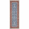 Coucheta Vintage Washable Area Rugs, Non-Slip Low Pile with Rubber Backing for Living Room, Bedroom, Kitchen, Home Office Decor,Multi-Color & Size - 2 of 4