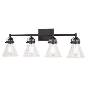 Vaxcel Mason 4 - Light Vanity in  Charcoal Black - 1 of 4