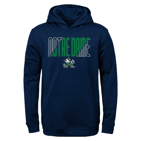 NCAA Notre Dame Fighting Irish Logo Boys' Poly Hooded Sweatshirt - XS