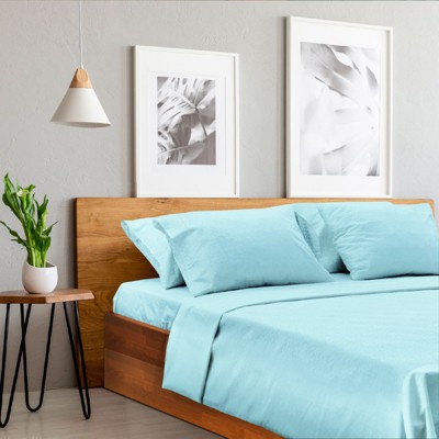 Aqua Full Microfiber 6-Piece Deep Pocket Sheet Set