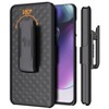 Nakedcellphone Slim Case with Stand and Belt Clip Holster for Motorola Moto G Stylus 5G (2023) - Black - 3 of 4