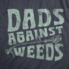 Mens Dads Against Weeds T Shirt Funny Weed Whacker Lawn Mowing Tee For Guys - Crazy Dog Men's T Shirt - 2 of 4
