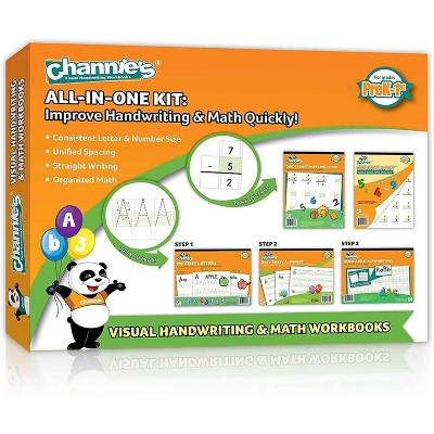 Channie's 5pk All-in-One Handwriting & Math Workbooks - PreK-1st Grade