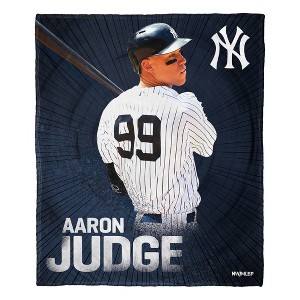 50"x60" MLB New York Yankees Aaron Judge Silk Touch Throw Blanket - 1 of 4