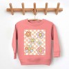 The Juniper Shop SmileyWorld Checkered Floral Distressed Toddler Sweatshirt - 3 of 4