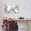 Stupell Industries Winter Ski Slopes Mountain 2 Piece Framed Giclee Art Set - 2 of 4