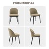Comfortable Dining Chairs Set of 2, Thick Cushions, Dining Room Chair, Wood Legs, for Dining Room, Kitchen, Restaurant - 3 of 4