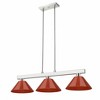 Modern 3-Light Steel Fixture with Adjustable Rods - Perfect for Game Room or Home Decor - 3 of 4