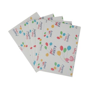 Unique Bargains Gift Wrap Paper White Kraft 27.56inch x 19.69inch 5Pcs - 1 of 4