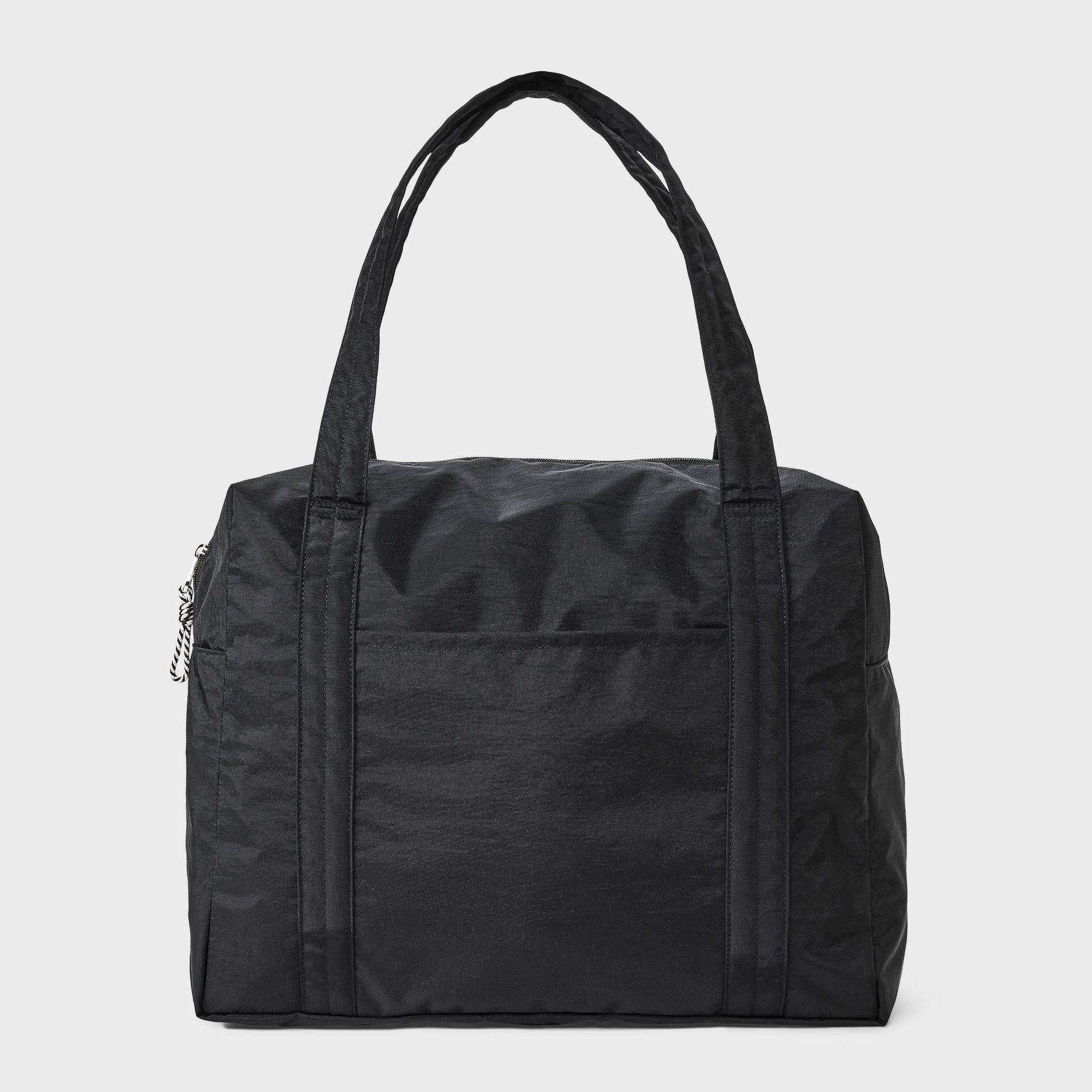 Essential Packable Weekender Duffel Bag - Universal Thread™ Black: Lightweight, Collapsible, 32L Capacity