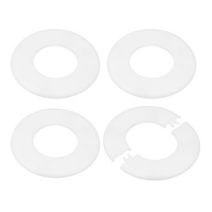 Unique Bargains Self-Adhesive ABS Multipurpose Faucet Escutcheons 4 Pcs - 1 of 4